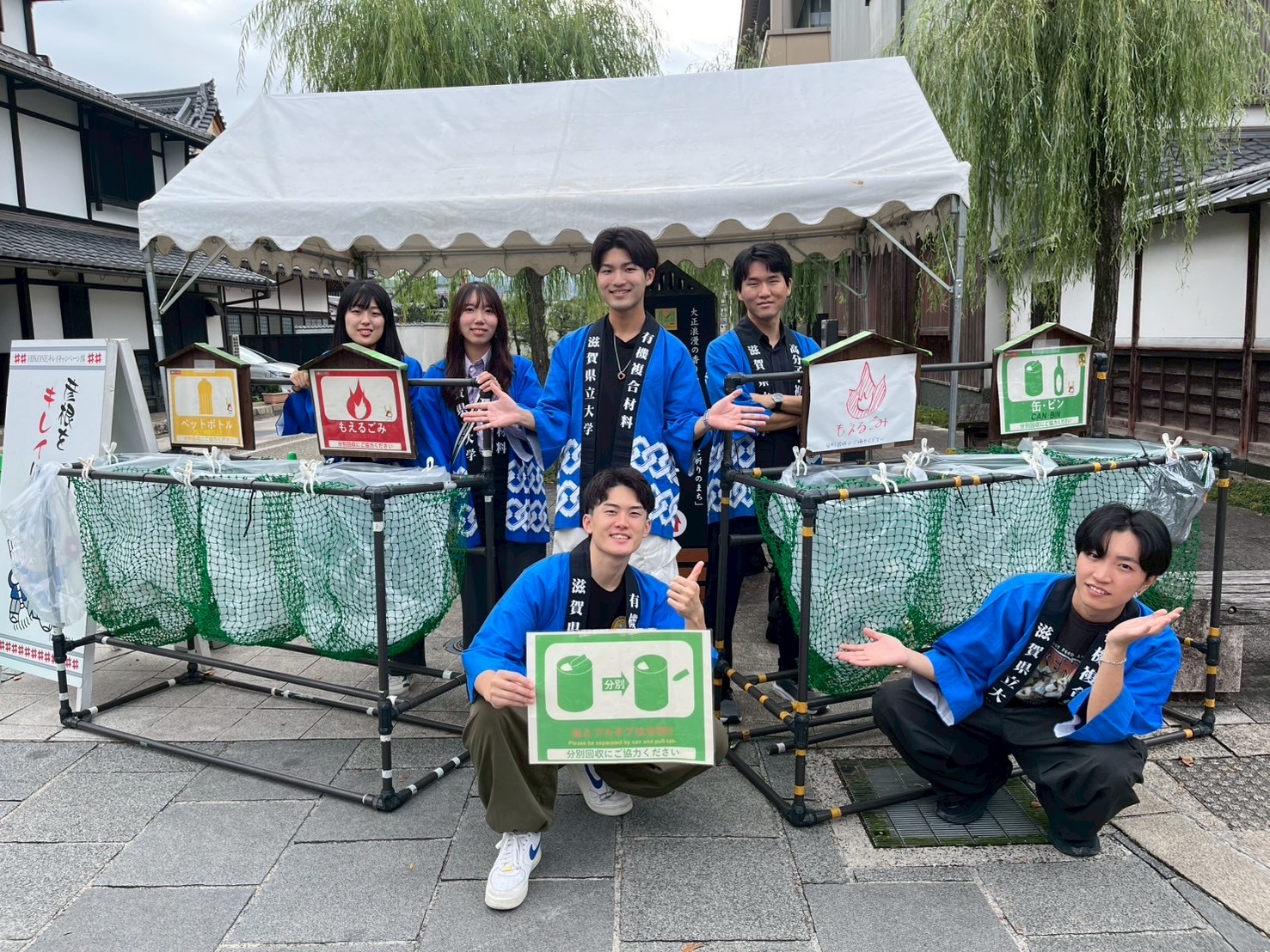 ごみ分別ブースで呼びかけました