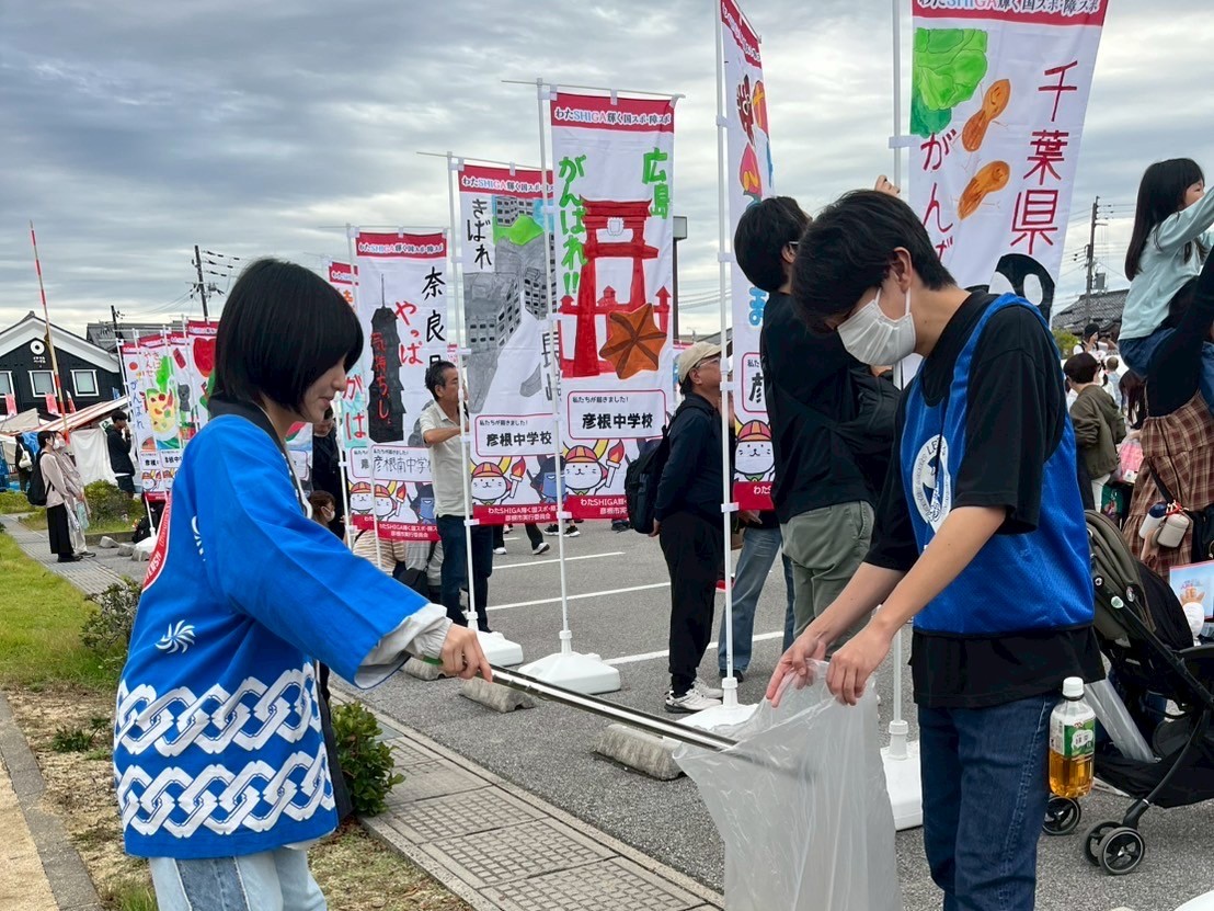 会場の巡回を行いました。