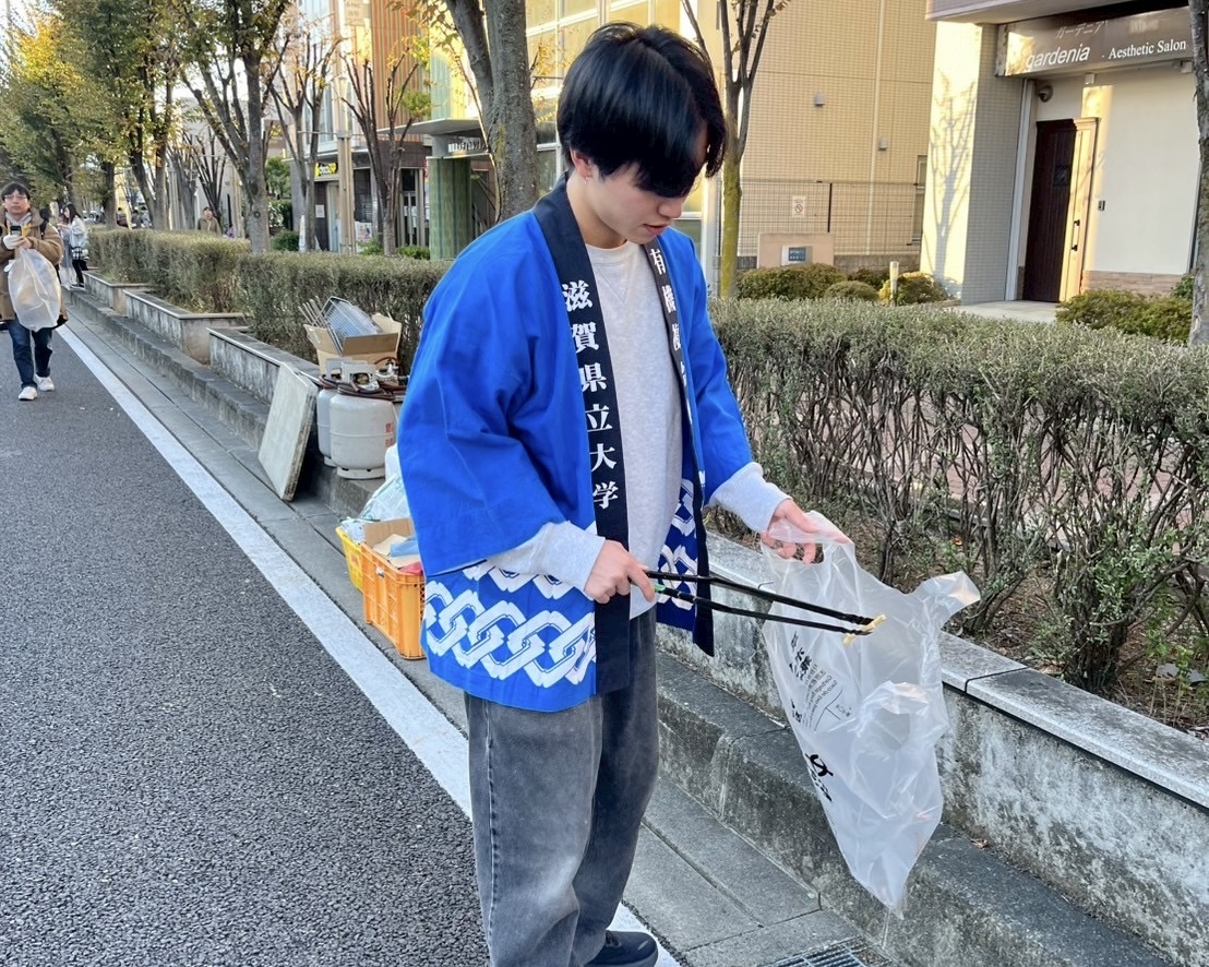 イベント終了時にはごみ拾いも行いました。